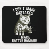 Cat Miniature Painter Battle Damage Funny Miniatur マウスパッド (正面)