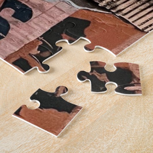 Cat Mixed Mixed Paper Collage Jigsaw Puzzle ジグソーパズル (側面)