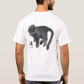 Cat　Miyabi　雅 Tシャツ (裏面)