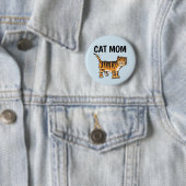 CAT MOMオレンジ色の虎猫ボタン 缶バッジ (インサイチュ)