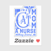Cat Momナース-おもしろいナースや猫好き向けギフト シール (シート)