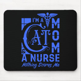Cat Momナース-おもしろいナースや猫好き向けギフト マウスパッド
