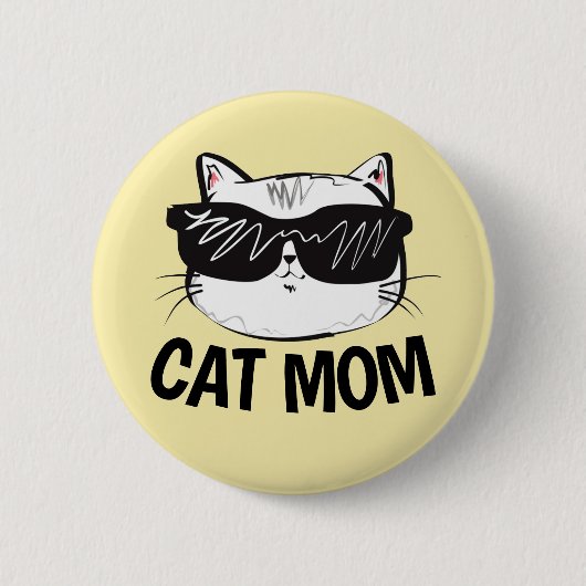 CAT MOMボタンかわいい 缶バッジ (正面)