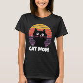 CAT MOMヴィンテージレトロスタイルTシャツフード付きスウェットシャツ Tシャツ (正面)