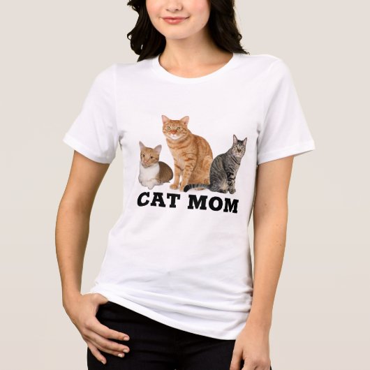CAT MOM (ジンジャー虎猫) Tシャツ (正面)