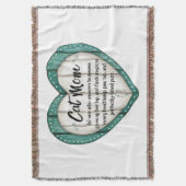 Cat Mom Again Keeper Throw スローブランケット (正面縦)