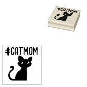 CAT MOM BLACK CAT RUBBER STAMP ラバースタンプ (押印)