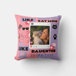 Cat Mom Cat Dad Pillow Gift For Cat Lovers クッション