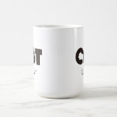 Cat Mom coffee mug – Cute pow with letter cat コーヒーマグカップ (中央)