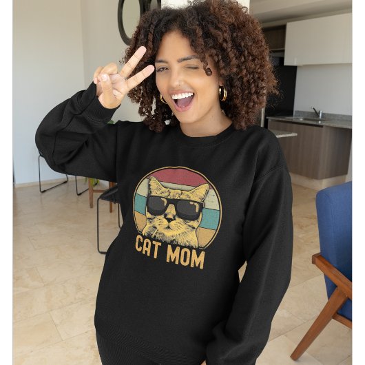 Cat Mom Funny Cat Lovers スウェットシャツ