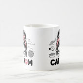 "Cat Mom" Funny Cute Cat Lover Women コーヒーマグカップ (中央)