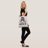 "Cat Mom" Funny Cute Cat Lover Women トートバッグ (モデル)