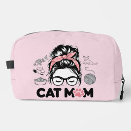 "Cat Mom" Funny Cute Cat Lover Women ドップキット