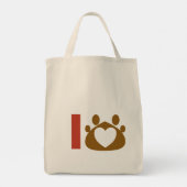 Cat Mom Heart Tote Bag – Minimal Pet Lover Gift トートバッグ (裏面)