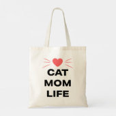 Cat Mom Life トートバッグ (裏面)