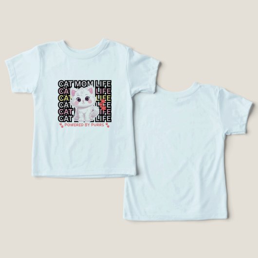 Cat Mom Life funny (デザイン正面&裏面)