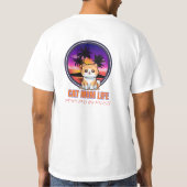 Cat Mom Life funny Tシャツ (裏面)