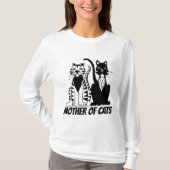 CAT MOM (MOTHER OF CATS) Tシャツ (正面)