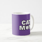 CAT MOM MUG (紫) コーヒーマグカップ (正面右)