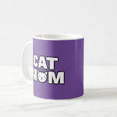 CAT MOM MUG (紫) コーヒーマグカップ (正面左)
