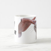 Cat Mom Mug | Cute Cat Lover Gift with Hand Pettin コーヒーマグカップ (中央)