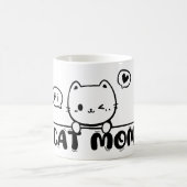 cat mom mug funny gift lover cute mug コーヒーマグカップ (中央)
