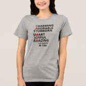 Cat Mom Personalized Cat Lover  トライブレンドＴシャツ (正面)