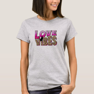 Cat Mom Shirt - Love Vibes Tee パーソナライズされた Gift Tシャツ
