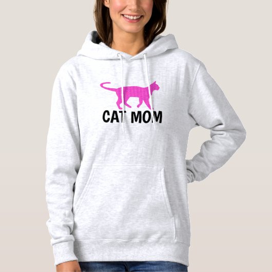CAT MOM Tシャツとフード付 パーカ (正面)
