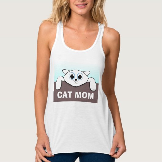 CAT MOM Tシャツレディースティー タンクトップ (正面)