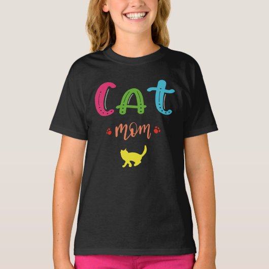 Cat mom tシャツ (正面)