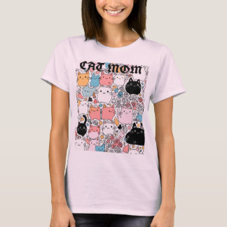 cat mom tシャツ