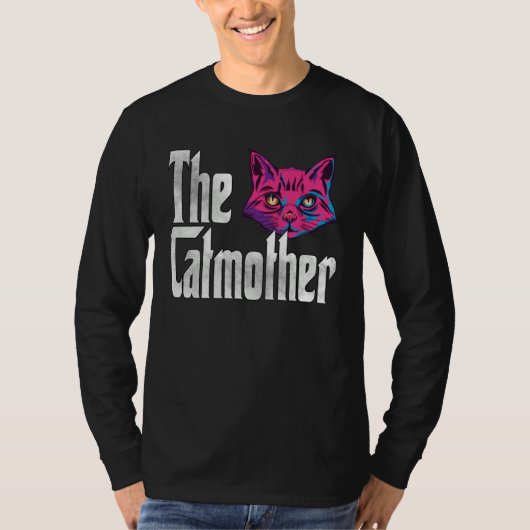 Cat Mom The Catmother Crazy Cat Mother Kitty Mommy Tシャツ (正面)