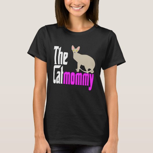 Cat Mom The Catmother Crazy Cat Mother Kitty Mommy Tシャツ (正面)