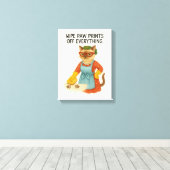 Cat Mom to do list funny saying for cat lovers キャンバスプリント (インサイチュ (ウッドフロア))