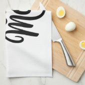 Cat Mom Whiskers and Ears キッチンタオル (四つ折り)