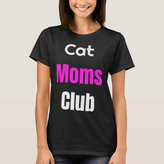 Cat Moms Club Tシャツ (正面)