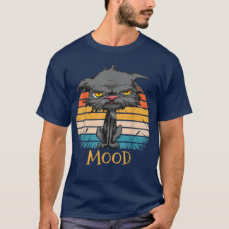 Cat Mood Funny Bored Cat Kitten Cat Lovers Retro A Tシャツ
