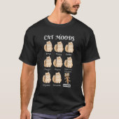 Cat Moods Cat Meme Normal Happy Cucumber Cat Tシャツ (正面)