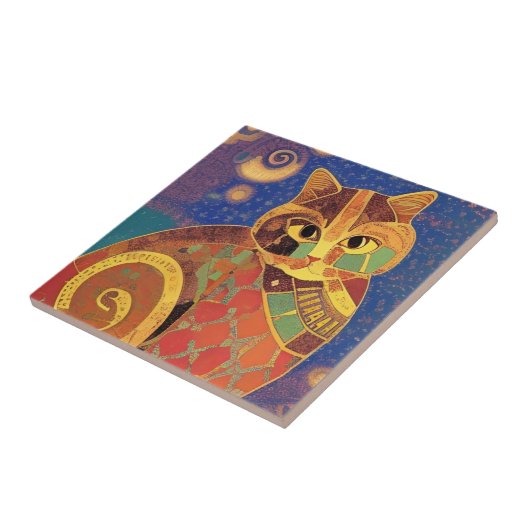 Cat moroccan mosaic kitty voices タイル (側面)