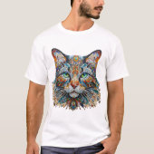 Cat Mosaic Art Tシャツ (正面)