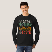 Cat Mother Coffee  Coffee Drinker Kitty Cat Mom Ba Tシャツ (正面フル)