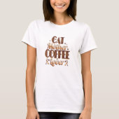 Cat Mother Coffee Lover Tシャツ (正面)