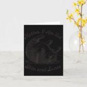 Cat Mother I Am But Skin And Bones  カード (黄色い花)