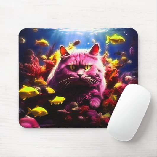 Cat mouse pad designed for cat lover マウスパッド (マウス)