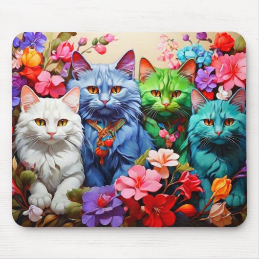 Cat Mouse Pad – Perfect Gift for Cat Lovers マウスパッド (正面)