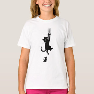 Cat & Mouse Showdown – 漫画おもしろいのTシャツ Tシャツ
