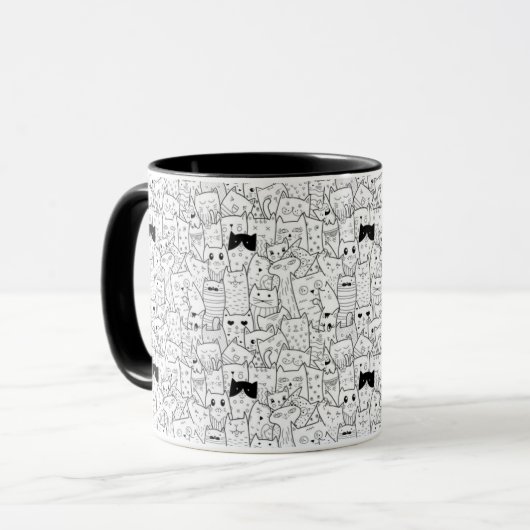 cat mug マグカップ (正面左)