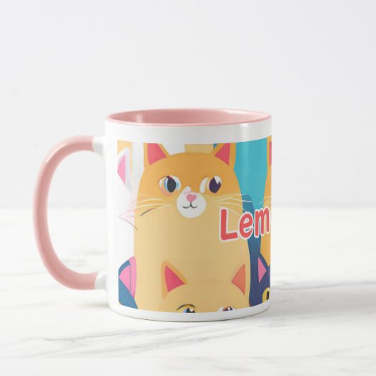 cat mug マグカップ (左)