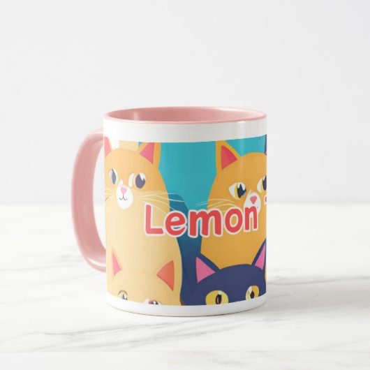 cat mug マグカップ (正面左)